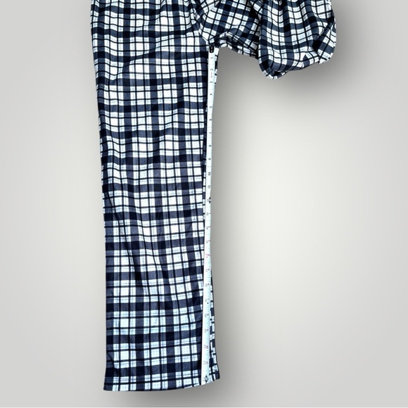 NWOT Calvin Klein Black and White Plaid Pajama Pants - Picture 6 of 9